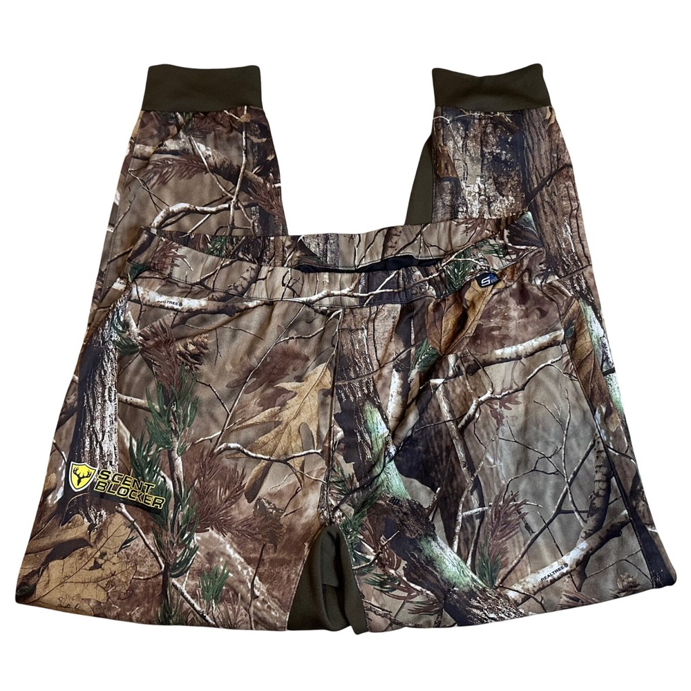 ScentBlocker UnderGuard XLT Realtree‎ Camo Hunting Pants Mens XL Carbon Control
